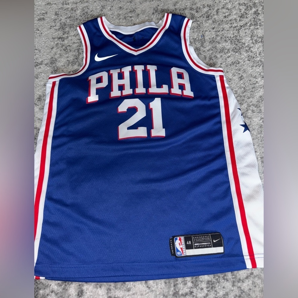 Nike Joel Embiid Philadelphia 76ers Jersey Size: Men’s Large NWOT (never worn)